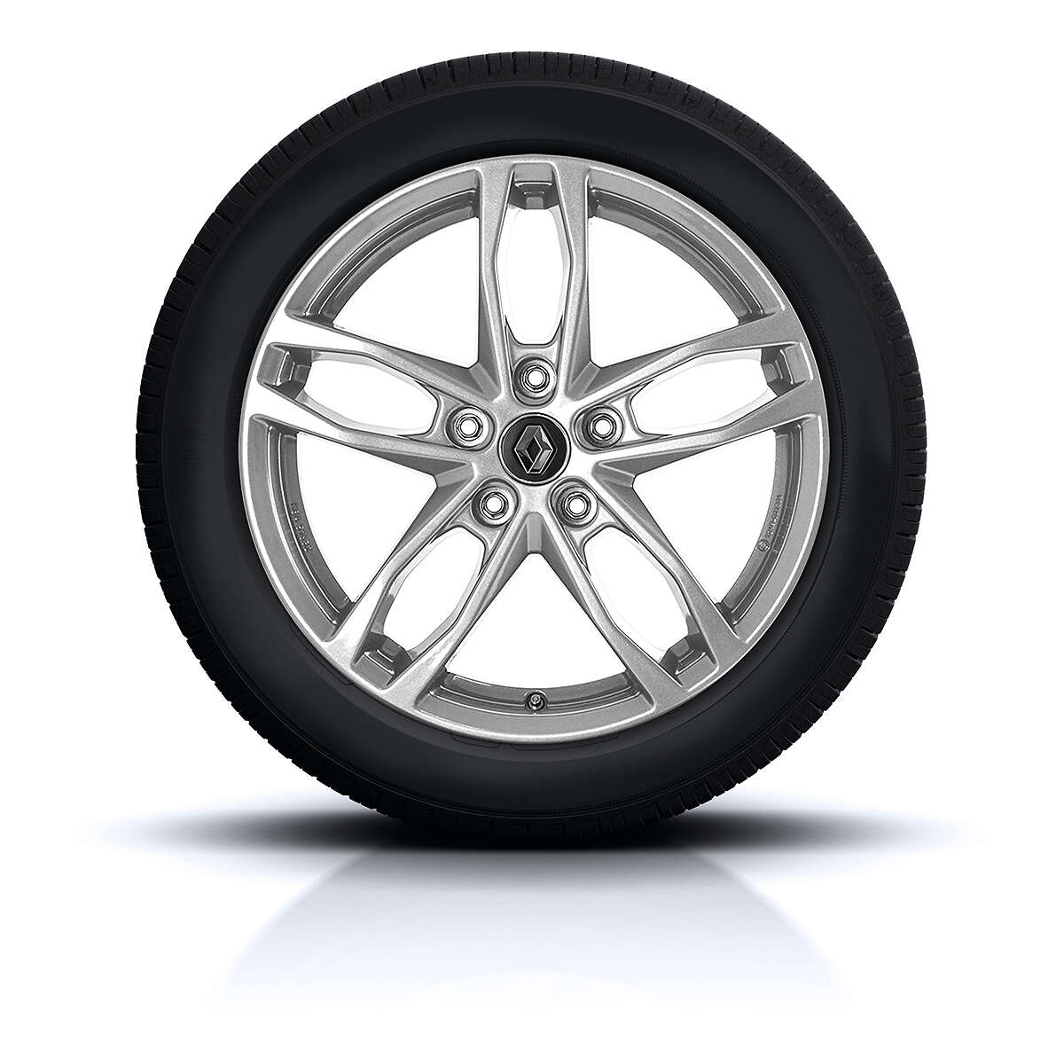 Leichtmetall-Winterkomplettrad 17 Zoll in Kristallsilber