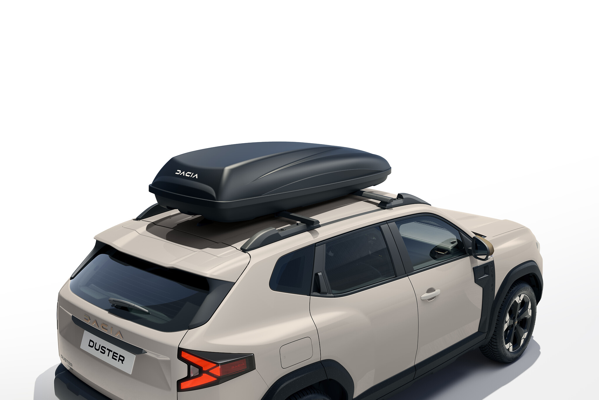 Sztywny boks dachowy Dacia o pojemności 400 l