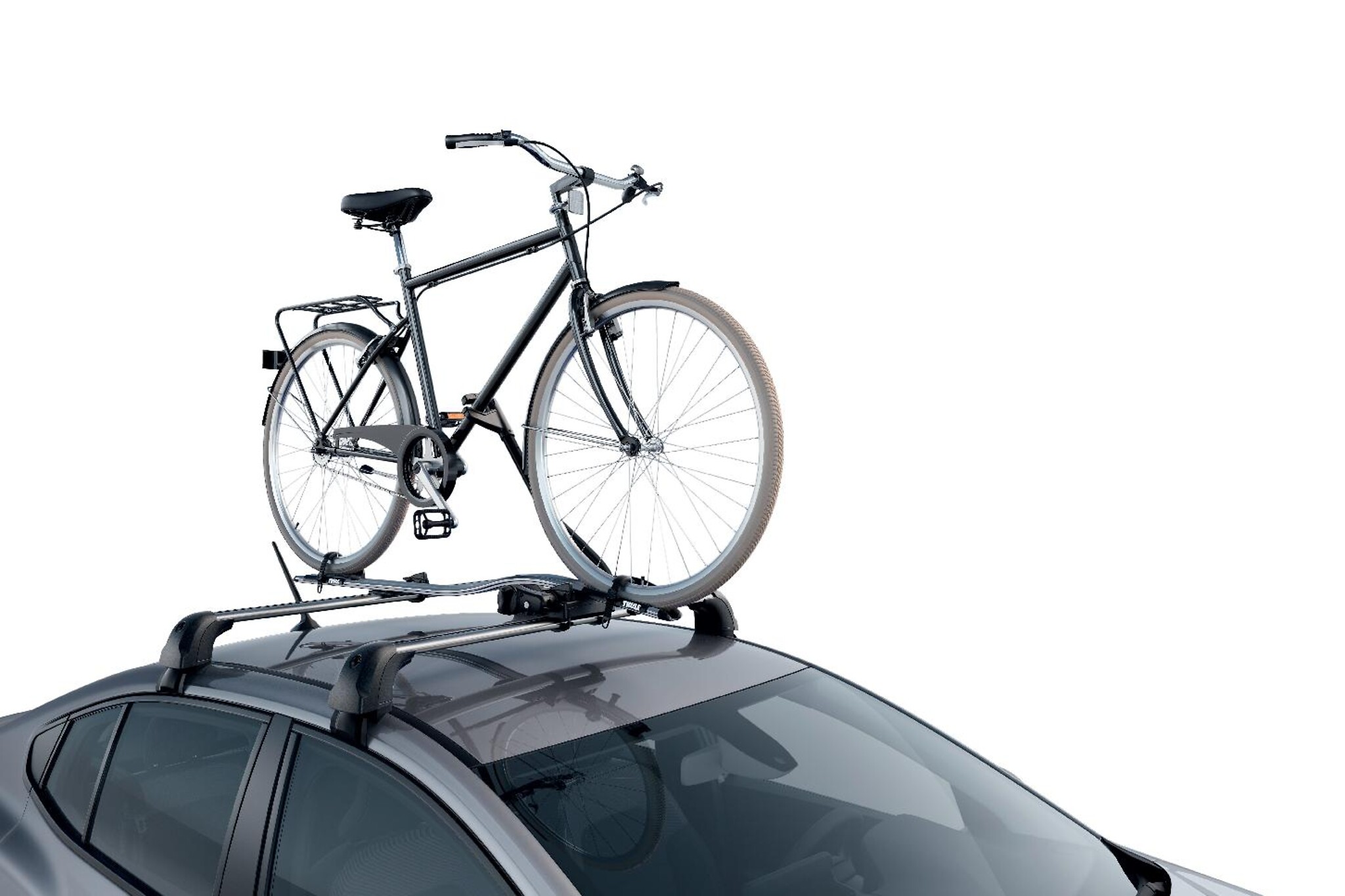 Porta-bicicletas nas barras de tejadilho Expert para 1 bicicleta